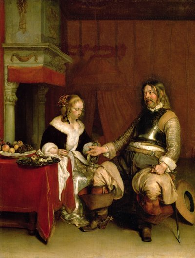 Le soldat gentleman - Gerard ter Borch